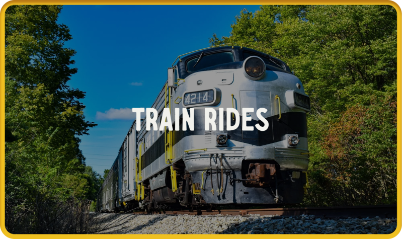 a sign on the side of a train