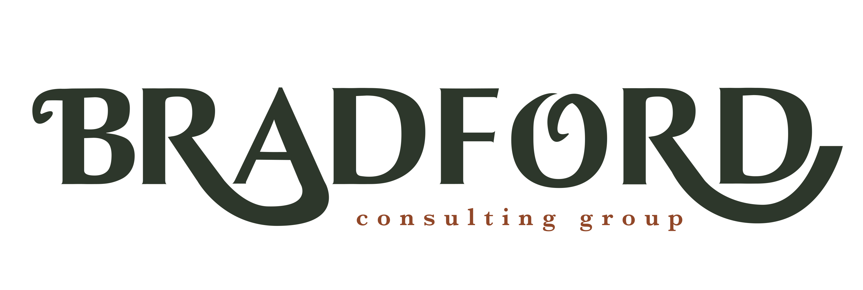 Logo with stylized 'Bradford' and 'consulting group' below.
