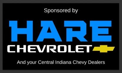 Hare Chevrolet and Central Indiana Chevy Dealers sponsorship logo.