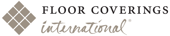 Floor Coverings International logo with diamond pattern design.